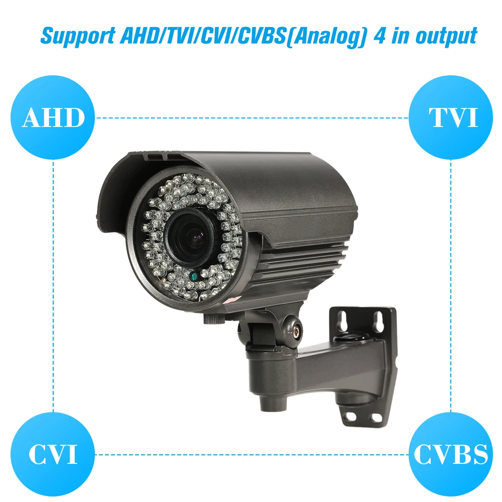 4MP варифокальный объектив AHD IR Bullet CCTV аналоговая камера IR-CUT ночного видения Инфракрасные Лампы для защиты от атмосферных воздействий