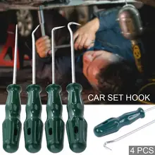 Universal 4pcs Oil Seal Screwdriver Set Car Hook O Ring Seal Oil Seal Puller Remover Hand Tool For Car Repair Kit hand tool camshaft oil seal puller removal for vw audi 32mm lengthen