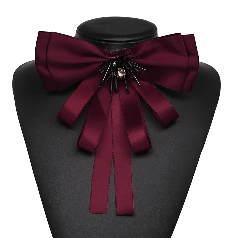 JURAN 19 стиль бант ленты Броши для женщин классические массивные броши для шарфов булавки галстук винтажные Броши «бант» Шарм