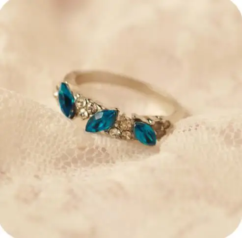 OMH оптовая продажа Золотое милое блестящее кольцо из сплава для женщин JZ13|rings for