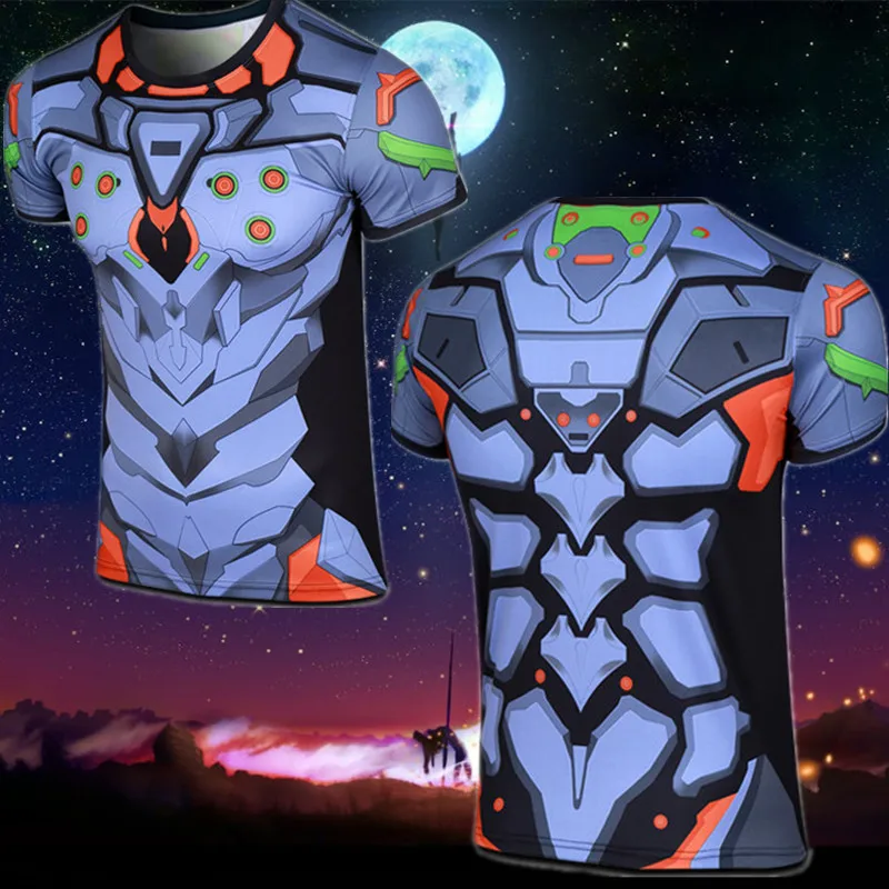 

Neon Genesis Evangelion EVA EVANGELION T Shirt Short Sleeve Sportswear Summer Sweat Evangelion T-shirt Men Adult Top Tee