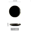 Black 7 Inch Plate