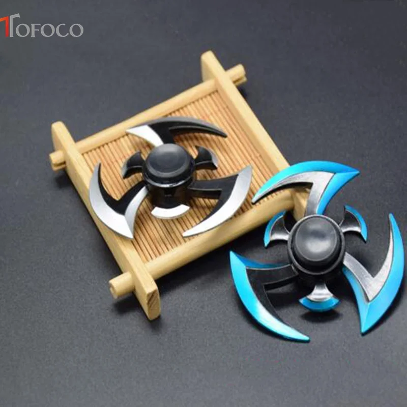

TOFOCO Anime Leishen Fidget Spinner Hand Spinner Metal Toys Patterns for ADHD Children/Adults Education Hobbies Relief Stress
