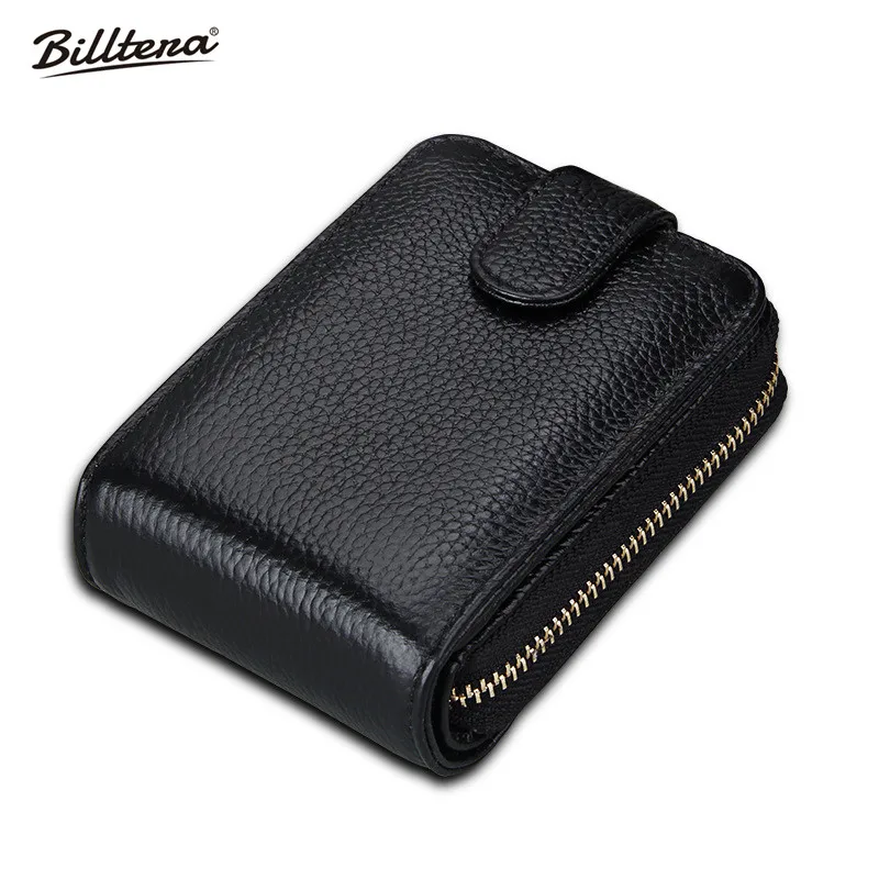 

Billtera Genuine Leather Women Cardholder Wallet 9 Colors Card Case Business Style Cardholder for Plastic Cards Wallets for Men