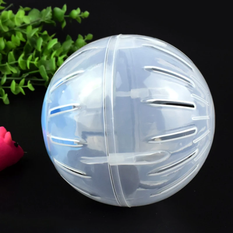 2 цвета игрушечный хомяк проточной шар Малый товар для домашнего животного мяч для очищения 2 Размеры подходит для мелких домашних животных Пластик без кронштейн дышащий