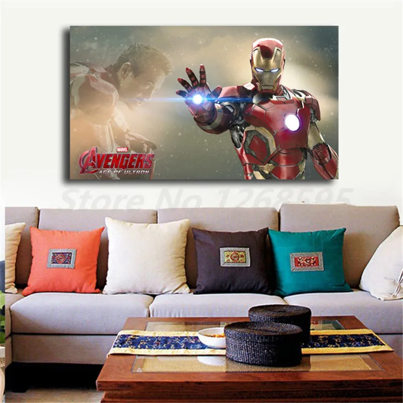 

Avengers Age Of Ultron Iron Man Tony Stark Canvas Posters Prints Wall Art Painting Decorative Picture Modern Home Decoration