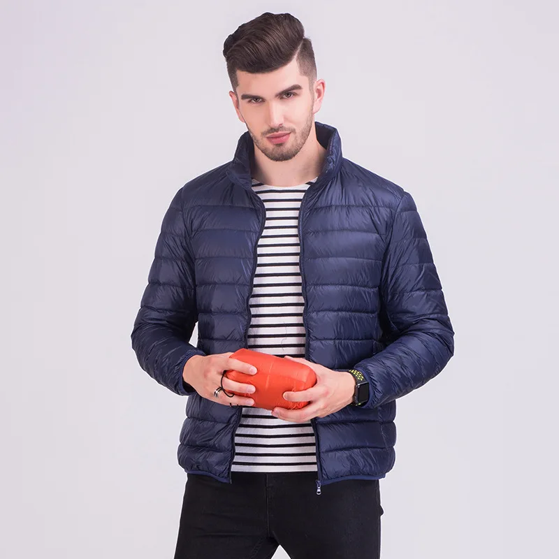 2019 New Men Winter Jackets Ultra Light 90 White Duck Down Jackets Casual Waterproof Portable Down 3