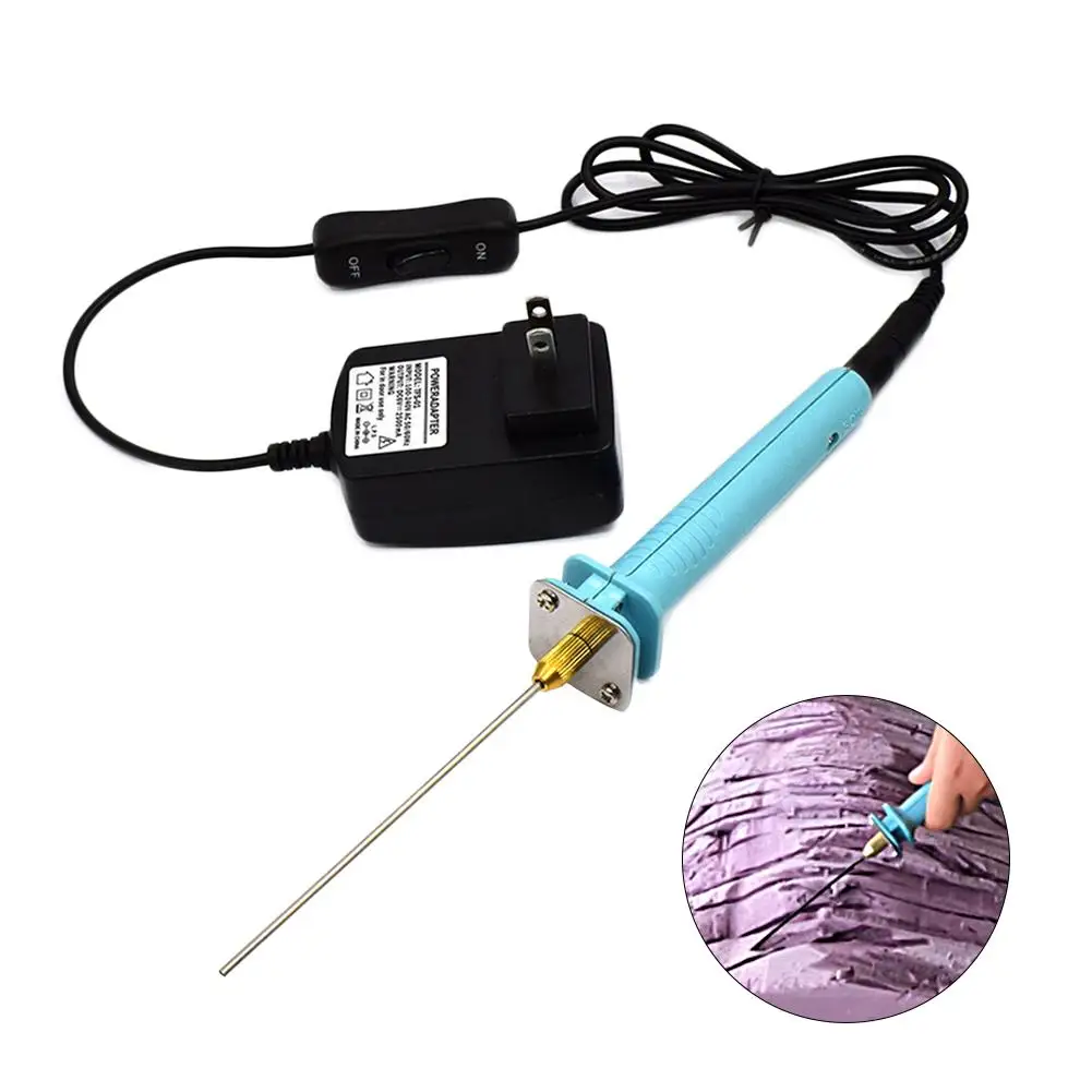 

Needle type Electric Knife Foam Cutter Pen Heat Cutting Tool with Electronic Voltage Converter for Styrofoam Cutting Edge