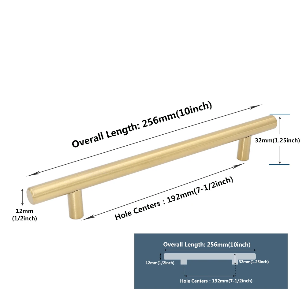 Золотой теплый Шкаф Ручки Матовый латунный ящик тянет 2 "~ 10" кухонный шкаф фурнитура ящик Hnaldes Золотой Шкаф Тянет 5 упак. К