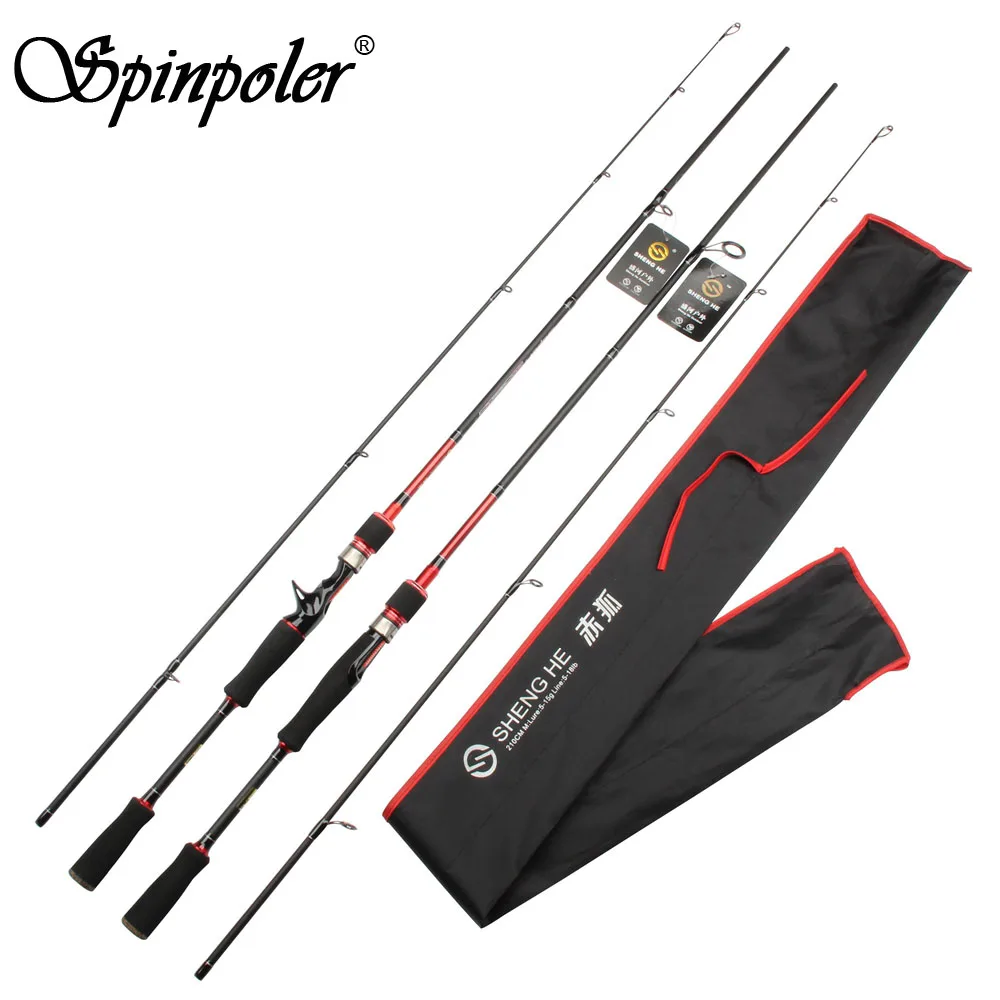 2.1m Casting Fishing Rod High Carbon M Power Line Weight 5 18LB