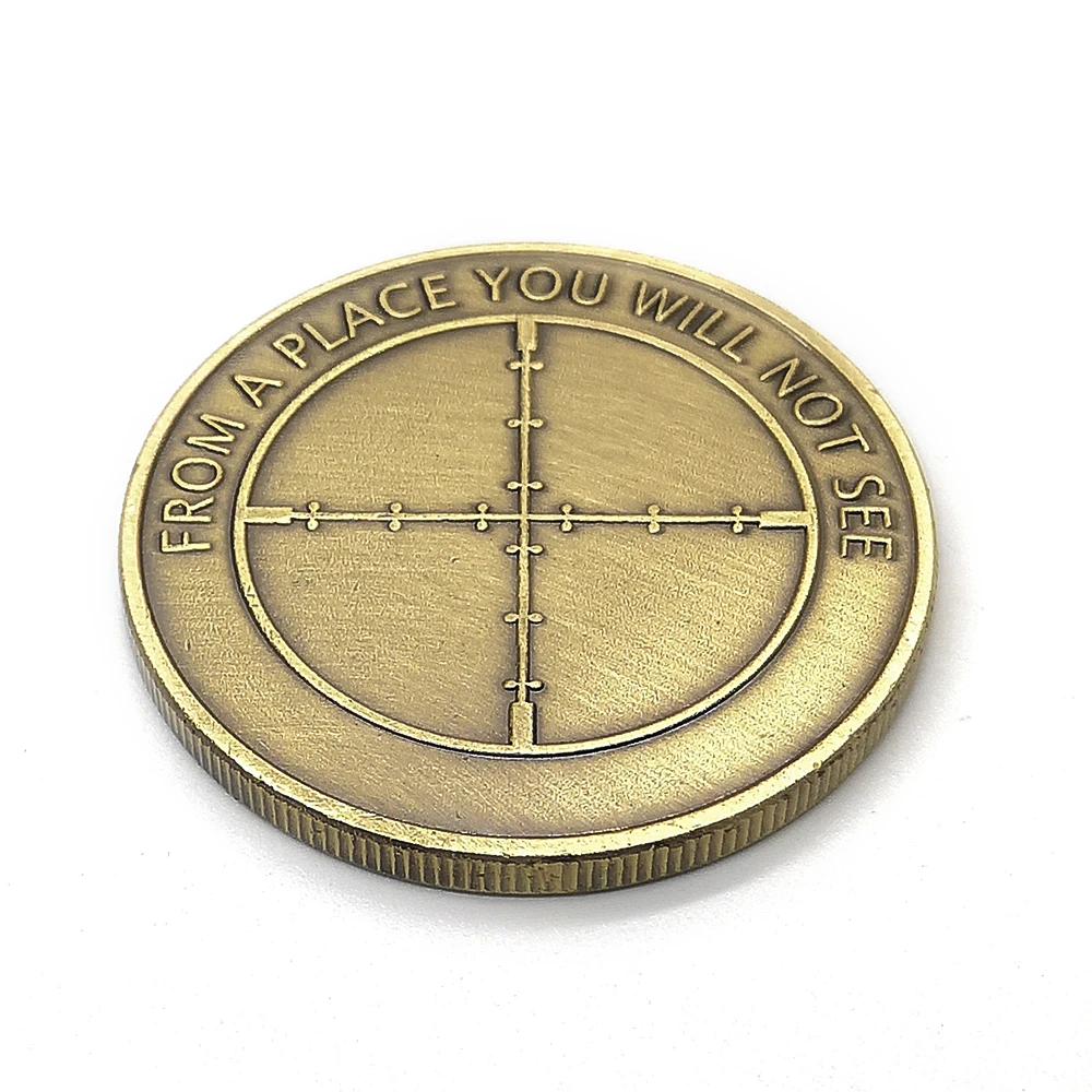 Вызов монеты прицел PUBG снайперская область команда медаль сувенир монета металлический значок коллекция