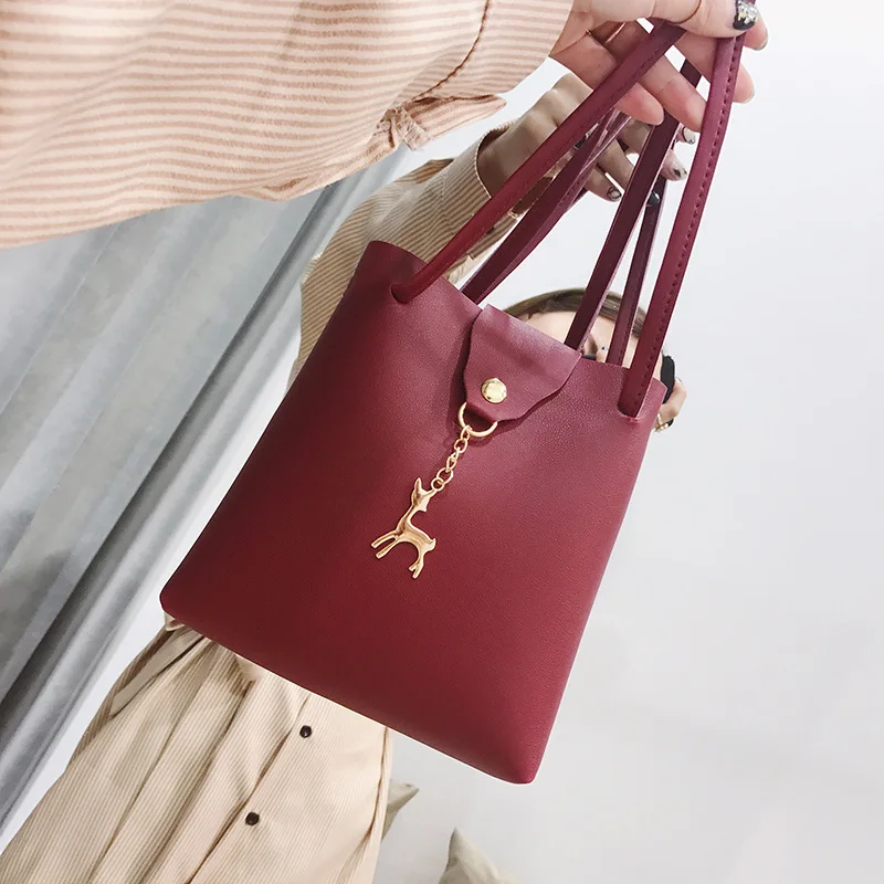 Мода милый сумка мешок лань Для женщин Курьерские сумки Сумка bolsa feminina|Сумки с