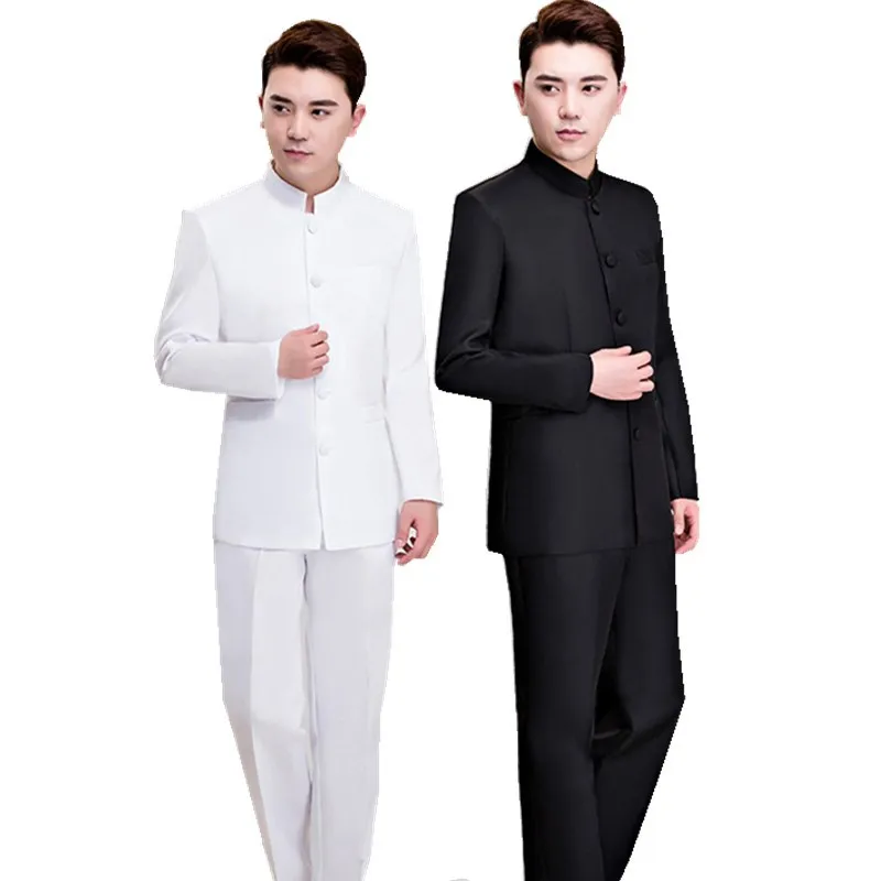 

Traditional Chinese Style Kung Fu Clothes Vintage Wedding Dress Men Hanfu Suit Ancient Costume Plus Size Royals Tang Set 3XL 4XL
