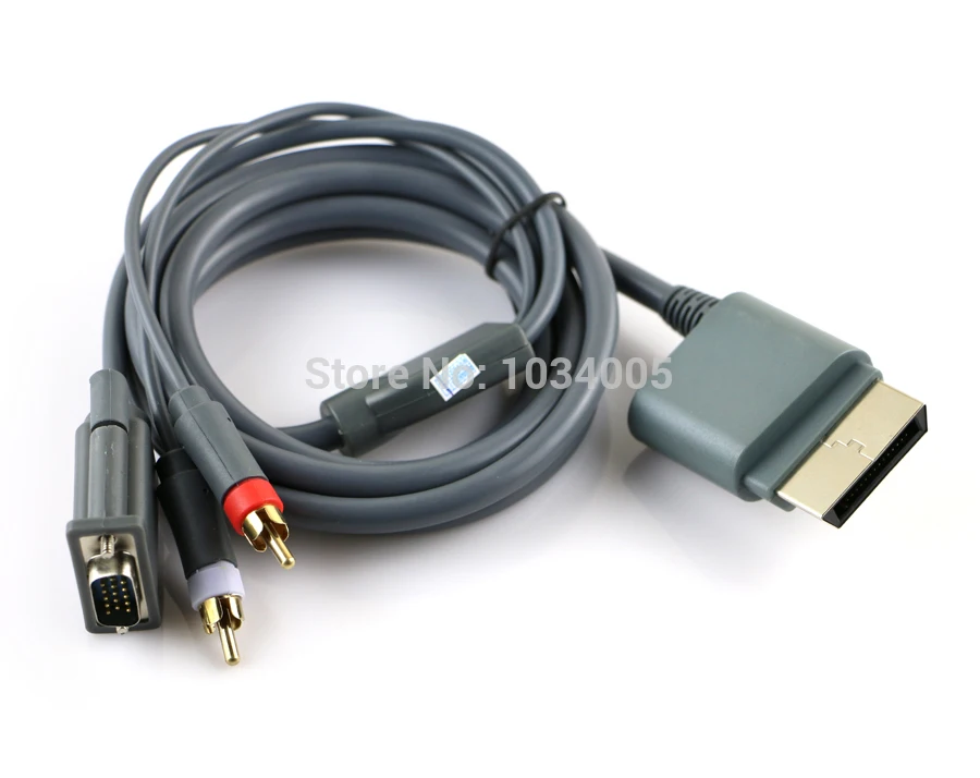  ChengChengDianWan HD Ad Alta Definizione Slim Video Audio HDTV RCA AV VGA PC Monitor Cable Cavo Con