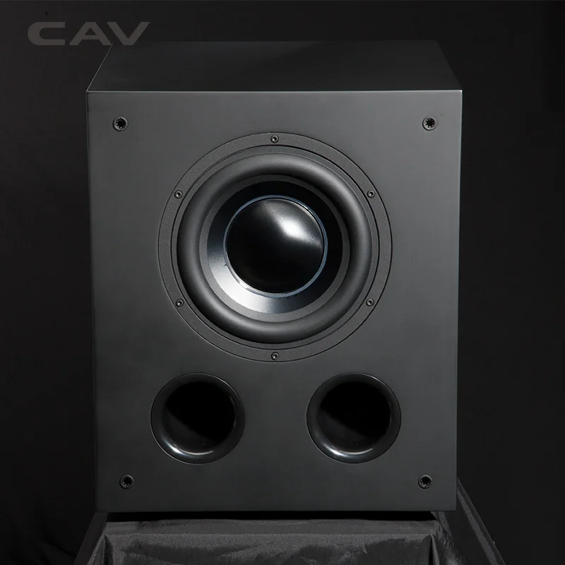CAV DW8 глубокий бас сабвуфер Профессиональный активный динамик система домашнего кинотеатра низкочастотный динамик с басами динамик деревянный черный сильный бас динамик s