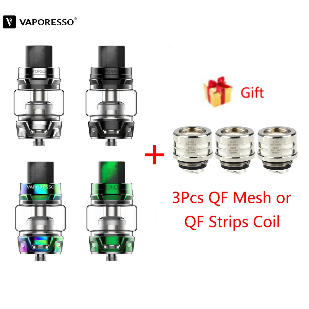 

Original Vaporesso SKRR Tank Vape 8ml Atomizer Fit for Vaporesso Lux Mod 510 Box Mod More Flavorful Denser Cloud E Cigarettes