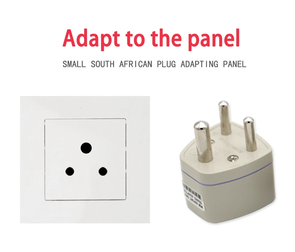 Universal UKUSEUAU to Small South Africa Plug AC Power Multi Outlet Adapter 3 pin Travel Converter Socket India travel (2)
