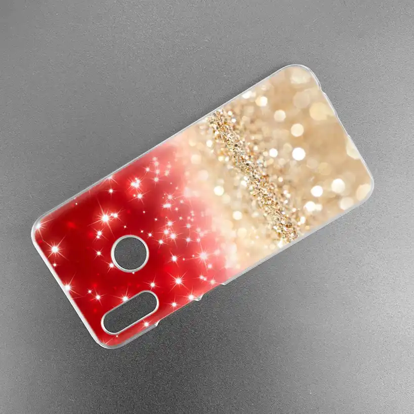 Decoration Glitter Red Case For Huawei Honor 8x Y9 9 10 Lite Play