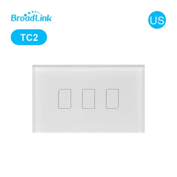 

Original Broadlink TC2 US Standard Touch Panel Switch Smart Home Automation RM PRO Wireless WiFi Control Light RF433 Wall Switch