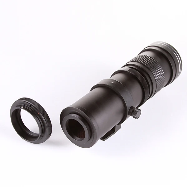 Телеобъектив с зумом FOTGA 420-800 мм F/8 3-16 + кольцо адаптера T2 для Canon 7D 5D II &amp III |