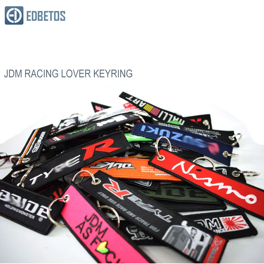 

EDBETOS CAR JDM Racing KeyRing Key Tag for Mugen motor Luggage iLLEST Car Key Superbike Motorcycle Scooters Biker Racing