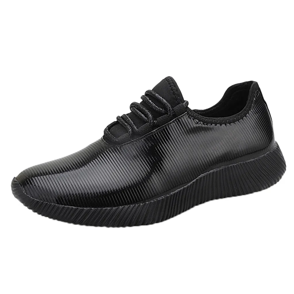 KANCOOLD/модные зеркальные женские кроссовки; повседневные Светоотражающие кроссовки без шнуровки; легкая эластичная обувь - Цвет: BK