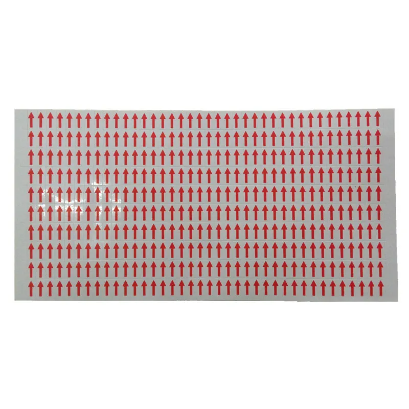 Наклейки со стрелками на неисправный товар 3800 шт. указывают ошибку товары с