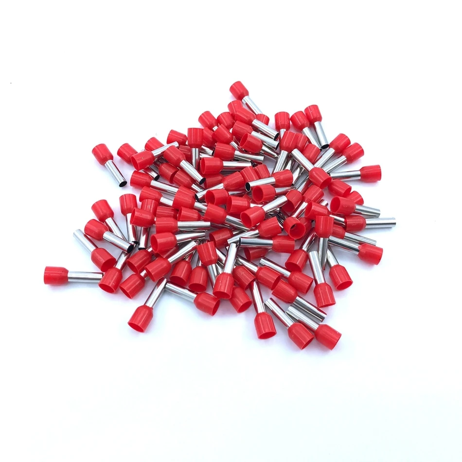 

Insulated Terminal Block E6012 1000pcs/Pack Insulated Cord End Connector Electrical Crimp Terminals China