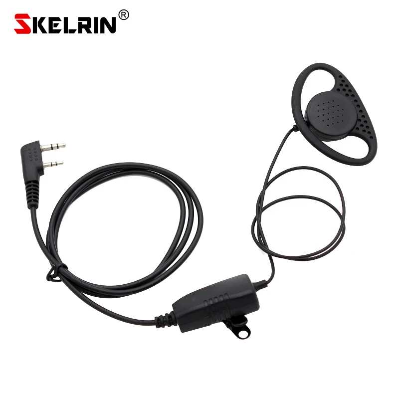 D форма Заушник наушник двухсторонний радио гарнитура для Kenwood BaoFeng UV-5R V2 + UV-82 BF-F8HP
