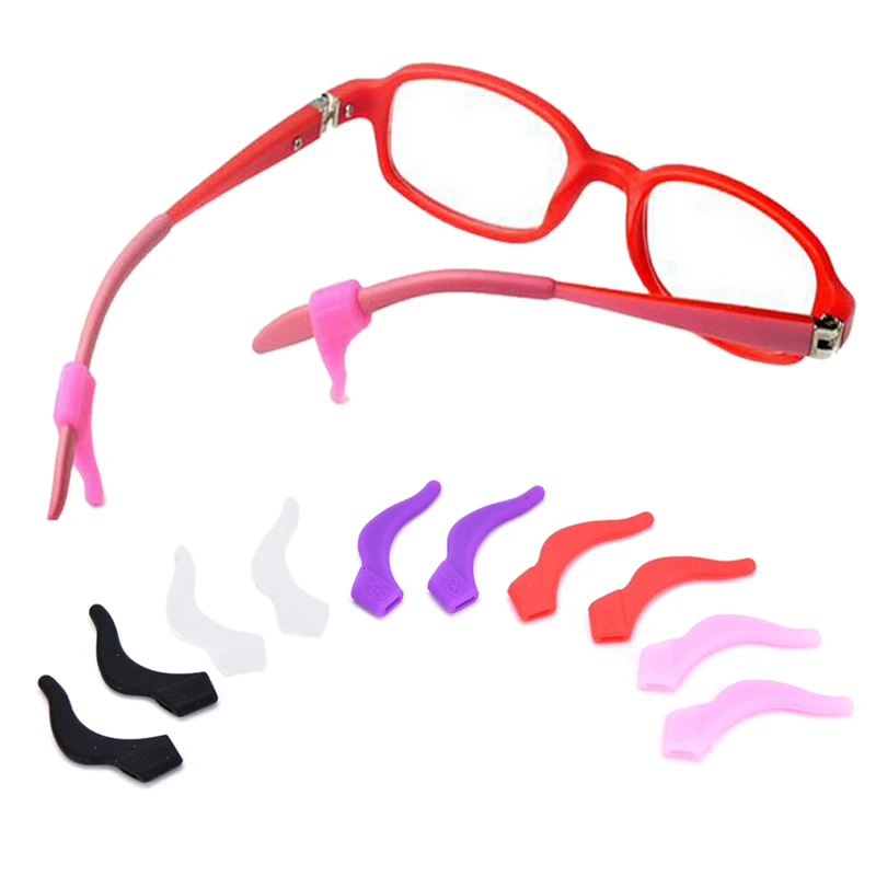 

Best Selling High Quality 1 Pairs Anti Slip Temple Holder Spectacle Silicone Glasses Ear Hooks Tip Eyeglasses Grip