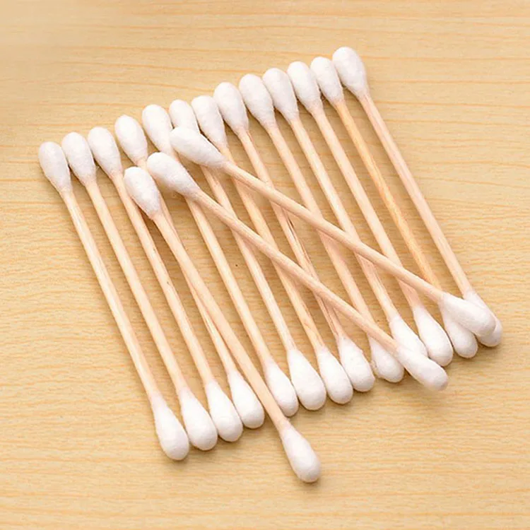 

TS NEW High good quality 1pcs Disposable Cotton Swab Double Head Women Cosmetic Makeup Cotton Swab Buds for Health