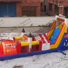 Космический Шаттл надувные ракета препятствия горка для прыжков