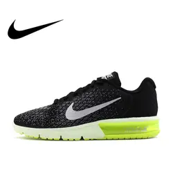 Оригинальный Nike Оригинальные кроссовки AIR MAX SEQUENT 2 дышащая Для мужчин; спортивная обувь для бега кроссовки для прогулок бег удобные