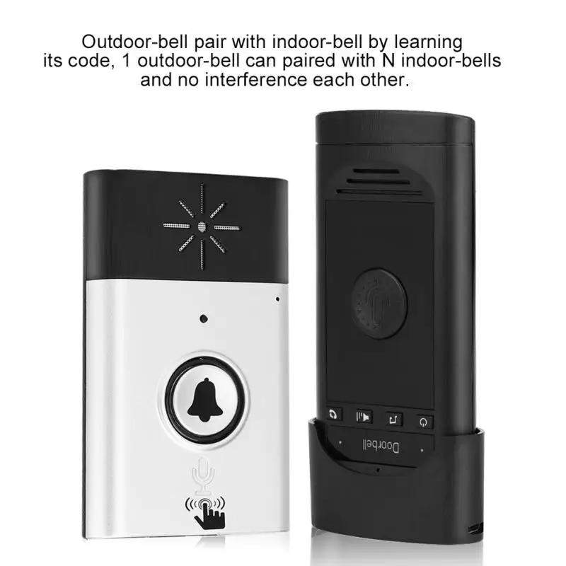 Wireless Doorbell Voice 300M Distance Door Bell Outdoor