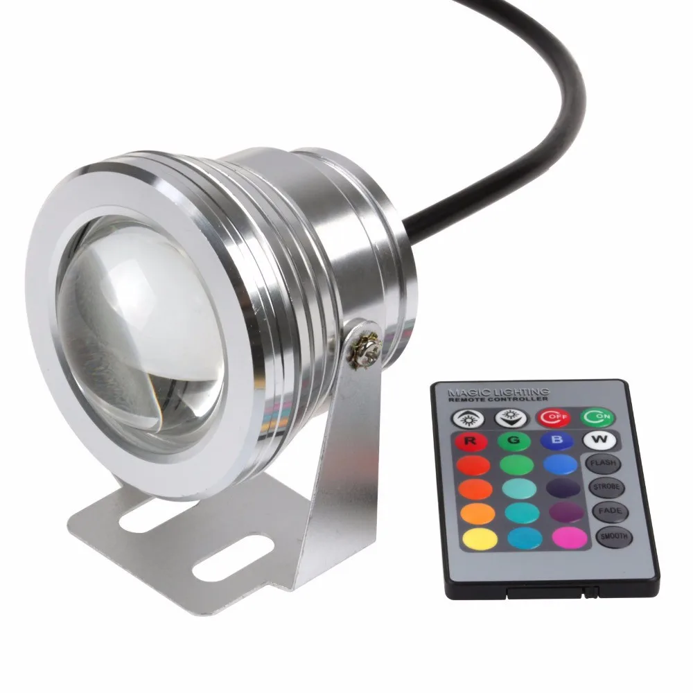 DC12V Outdoor Underwater Lighting 10W RGB Underwater LED Spot Light