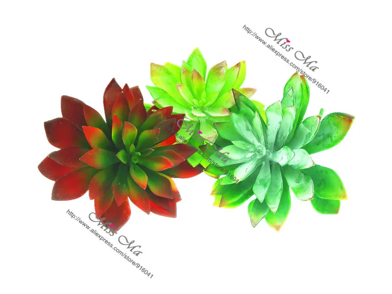 96 шт. большой размер пустыни лотоса искусственное суккулентное растение пластиковые цветочные украшения зеленый Растительный фон