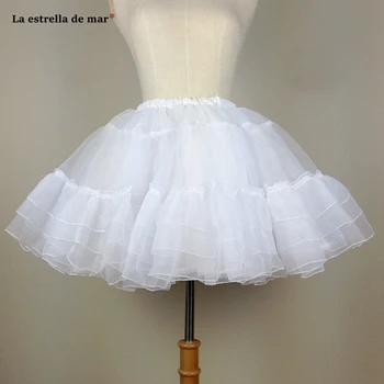 

La estrella de mar high quality tulle 40CM length black white enaguas para el vestido de boda stock crinoline cheap tulle dress