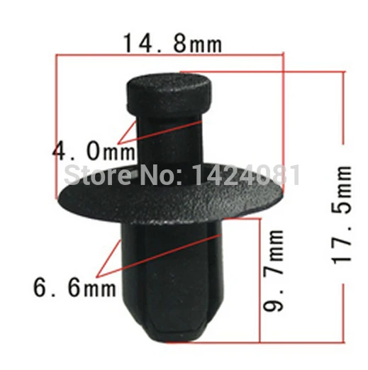 

100x Nylon OEM for Hyundai for Kia Cowl for Genesis & for Veracruz Bumper Push-Type Retainer Clip 86155-2H100 861552H100