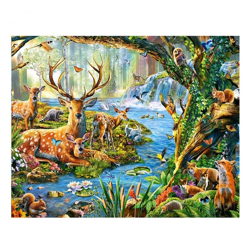 forest deers_