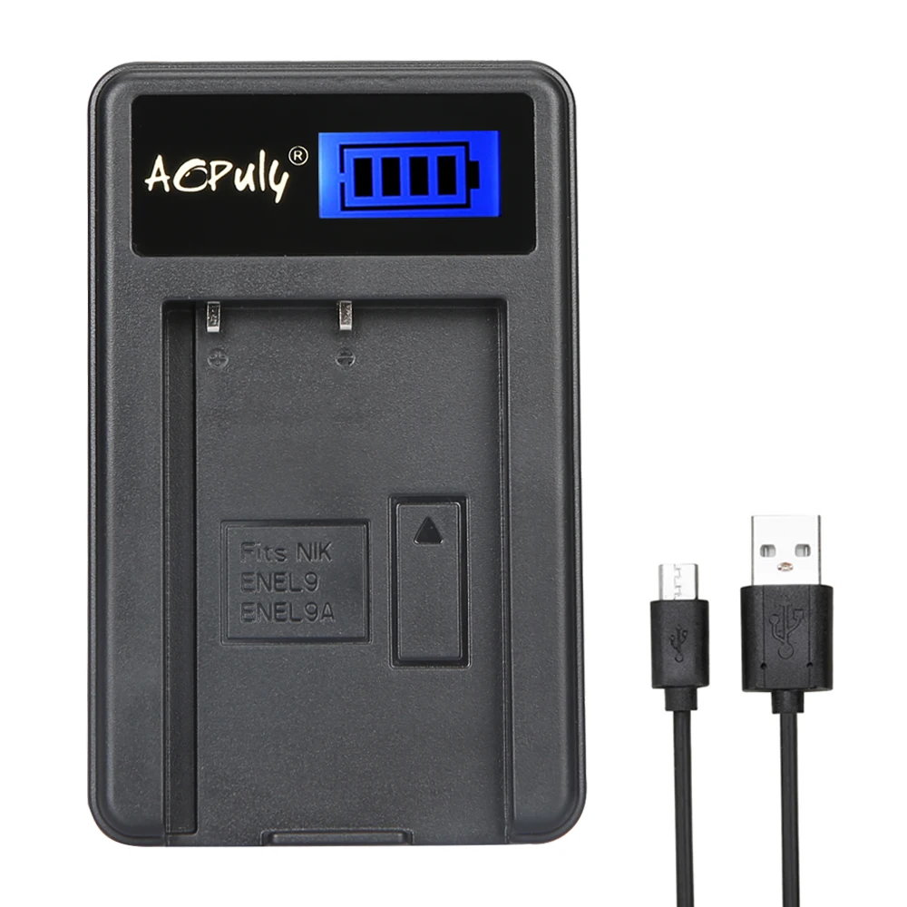 Aopuly 1 шт. EN-EL9 EN EL9 EN-EL9a en el9a el9a Камера литий-ионный Батарея+ USB ЖК-дисплей Зарядное устройство для Nikon EN-EL9a d40 D60 D40X D5000 D3000