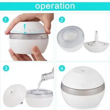 

Mini Bedroom Humidifier,Ultrasonic Cool Mist Desk Diffuser,Portable USB Humidifier for Travel Home Office drop Shipping