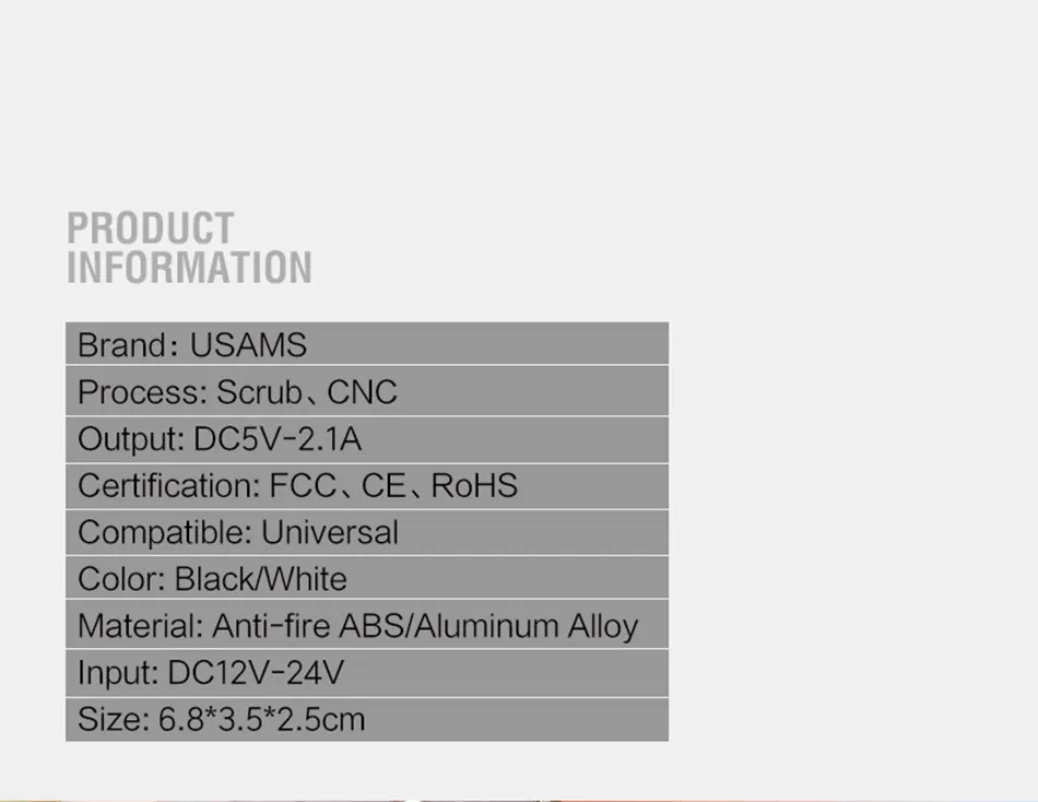 USAMS автомобильное зарядное устройство двойной usb светодиодный дисплей USB зарядное устройство для samsung Xiaomi huawei USB телефон зарядка планшет автомобильное зарядное устройство для телефона