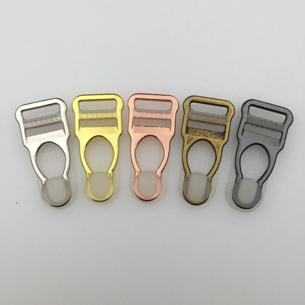 

Free shipping 50pcs / lot high quality nickel plated alloy suspender clip garter belt clips 12mm Women Plastic Leg Garter Grips