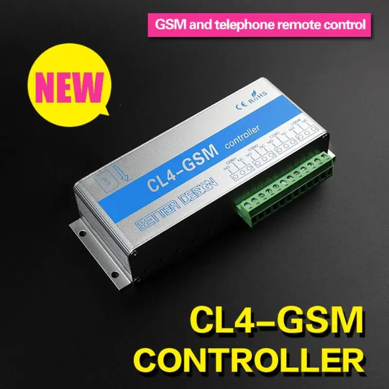 

GSM SMS Controller CL4-GSM Wireless Remote Sensor Smart Switch Home Security System On Off Control EU Plug Z35