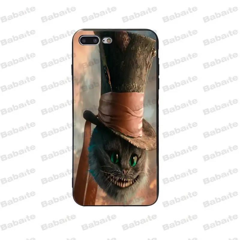 Ультратонкий чехол для телефона Babaite Alice in Wonderland с Чеширским котом мультяшным