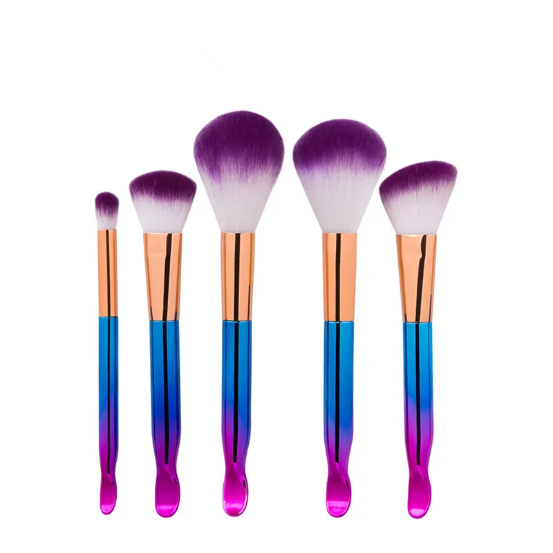 

5 PCS New Arrive Makeup Brush With Ear Scoop End Beauty Hyun Shank Brushes Kit Cosmetic Tools