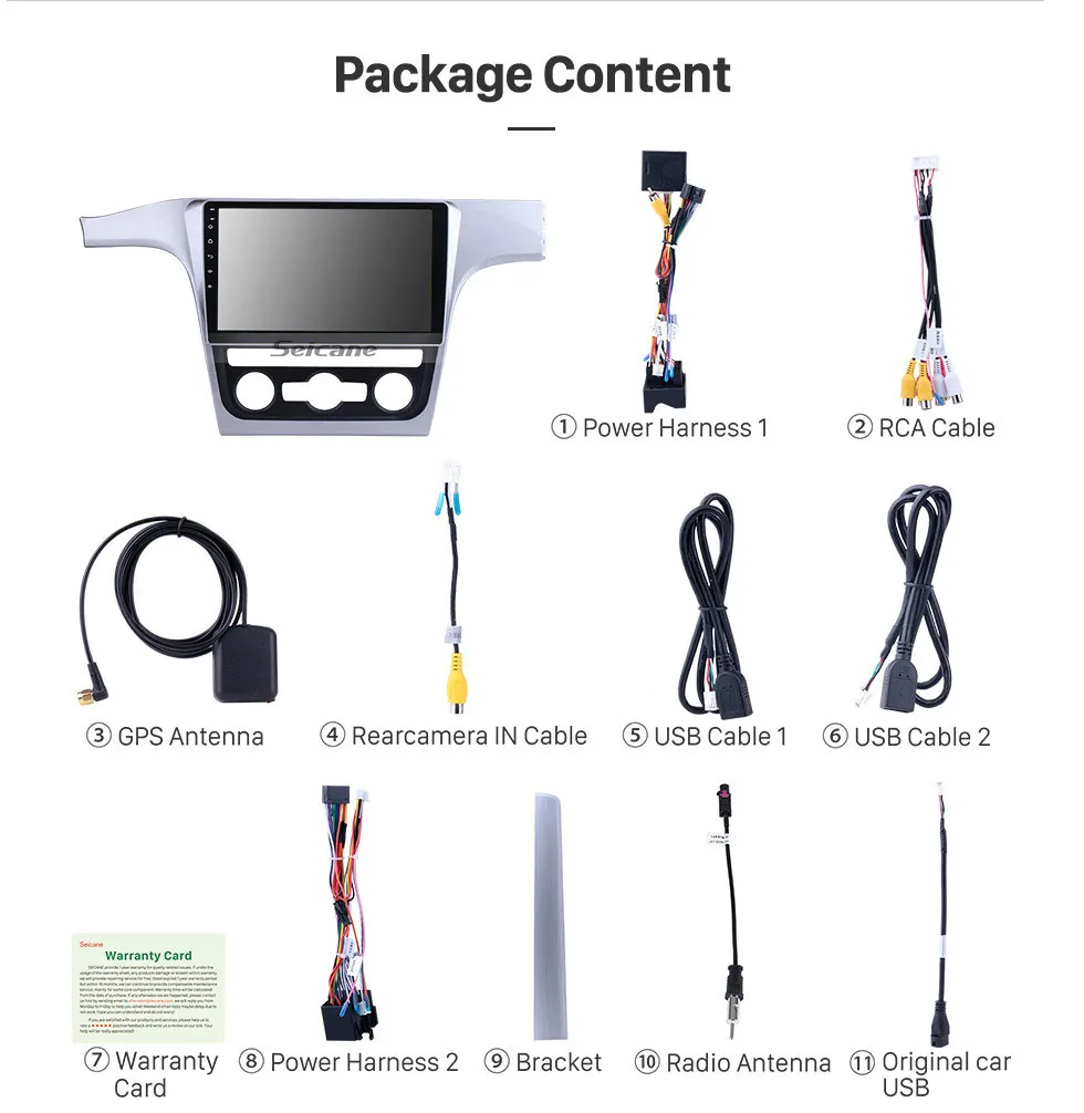 Best Seicane Car Radio Stereo Android 6.0/7.1/8.1 Navi 10.1" For VW Volkswagen Passat 2012 GPS Navi Multimedia Player Support 4G Wifi 17