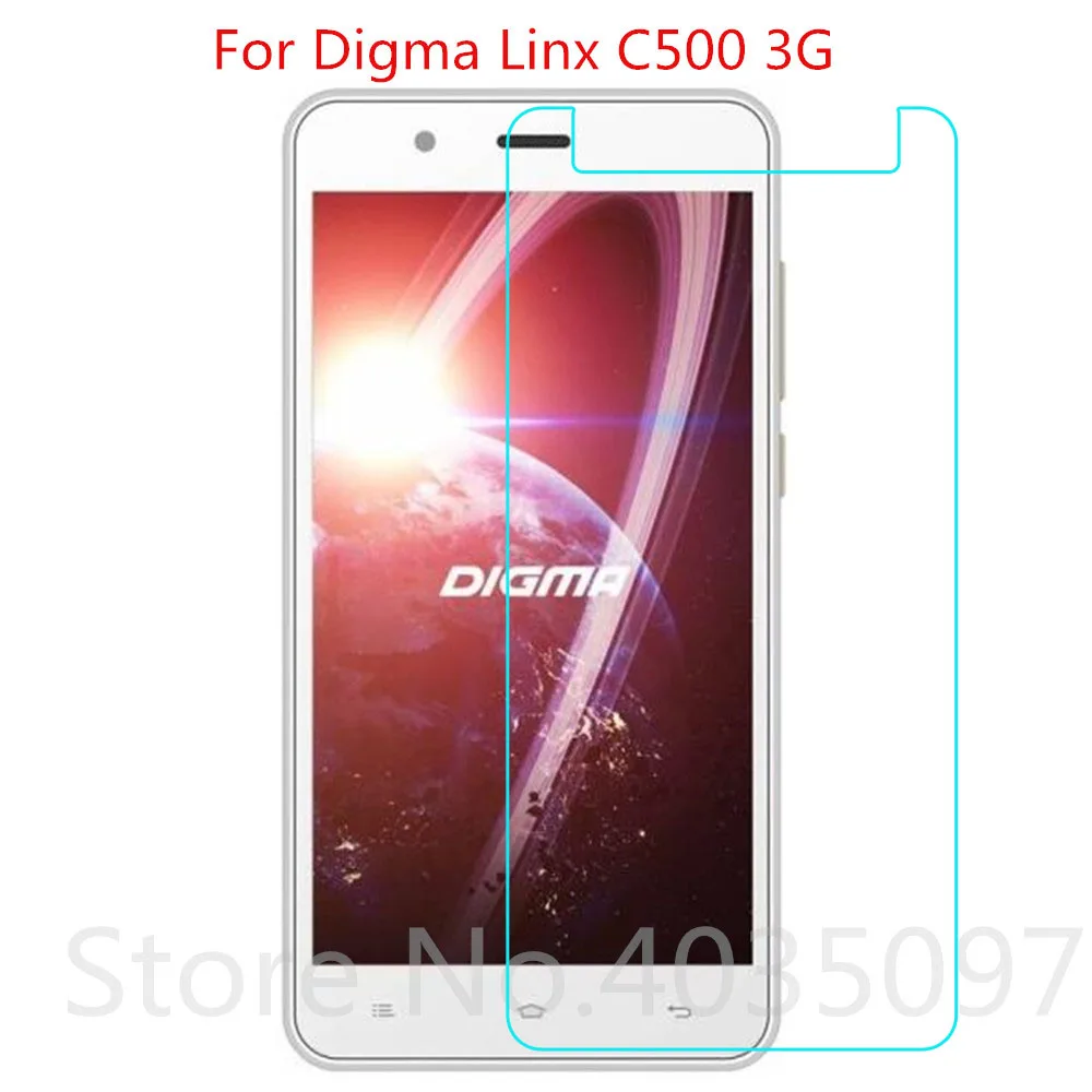 Для Digma Linx C500 3G Закаленное стекло Защитная стеклянная пленка Взрывозащищенная