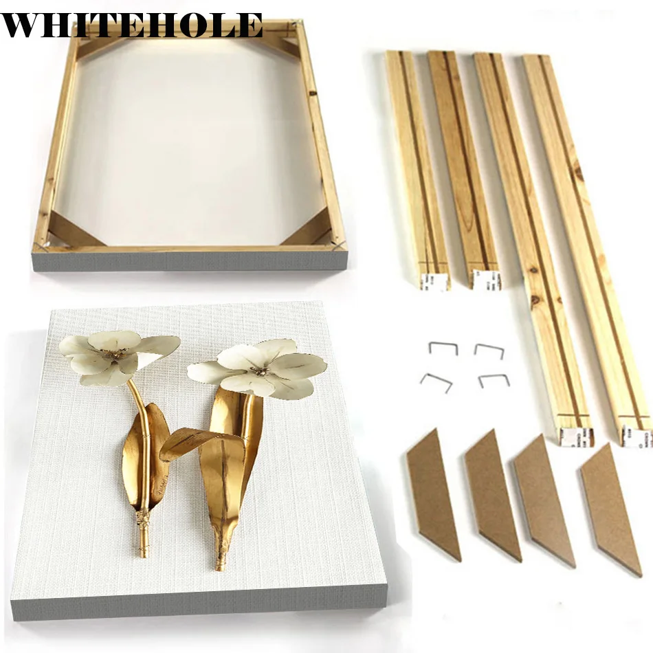 

Backing Wood Frame For Canvas Painting Picture Stretcher Strip DIY Natural Wall Art Pictures Photo Frame Poster Frame