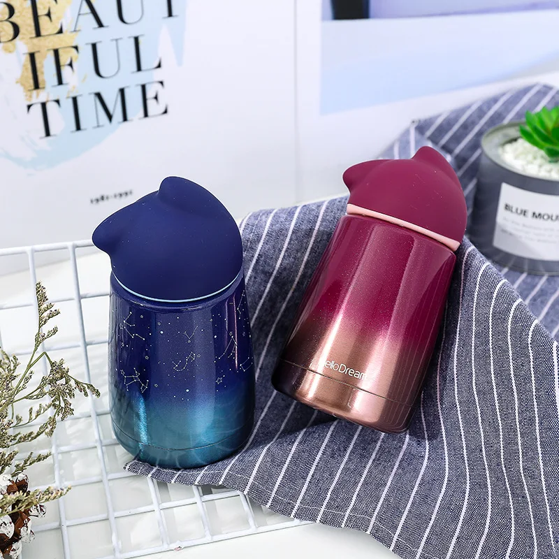 New arrivels Creative Stainless steel family office double layer vacuum cup stars moon sky gradient colors thermos flack New arrivels Creative Stainless steel family office double layer vacuum cup stars moon sky gradient colors thermos flack